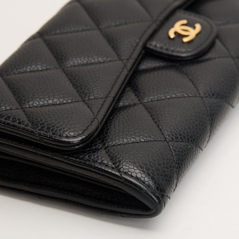 二手Chanel cf長夾/黑金牛-7