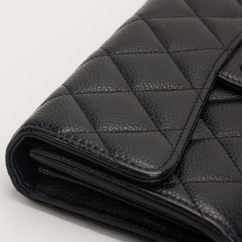 二手Chanel cf長夾/黑金牛-8