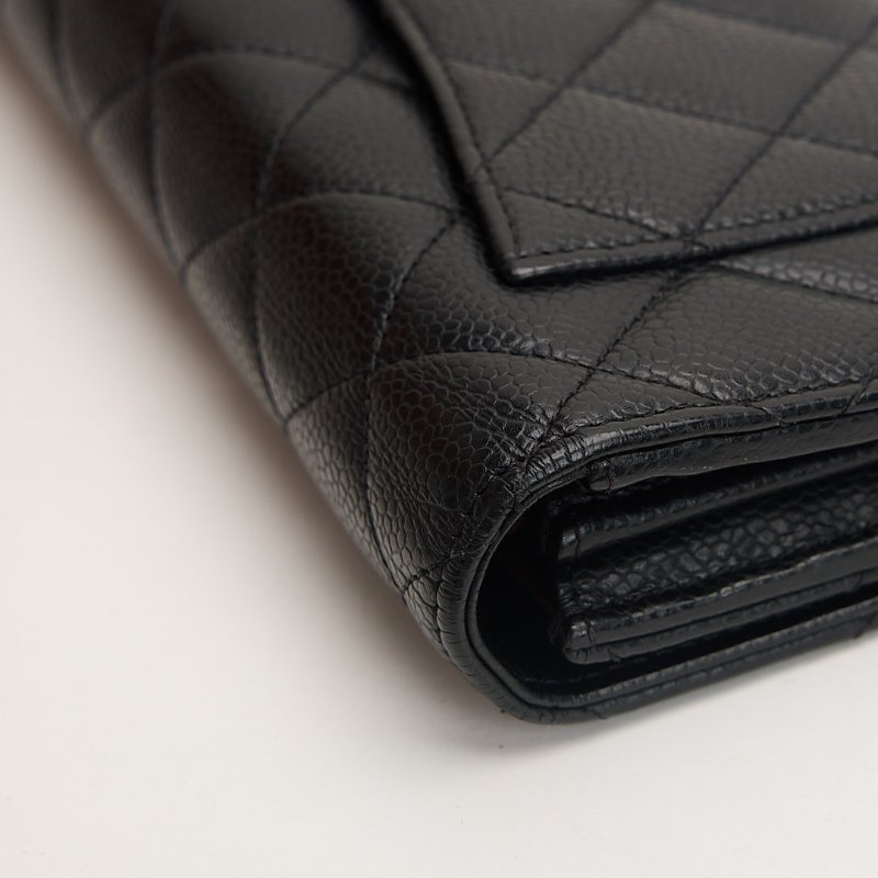 二手Chanel cf長夾/黑金牛-11