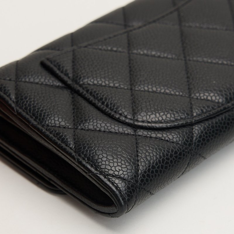 二手Chanel cf長夾/黑金牛-12