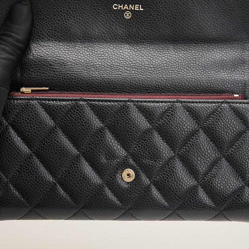 二手Chanel cf長夾/黑金牛-15