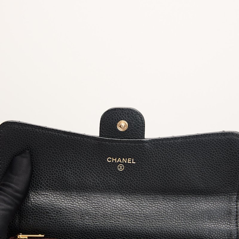 二手Chanel cf長夾/黑金牛-16