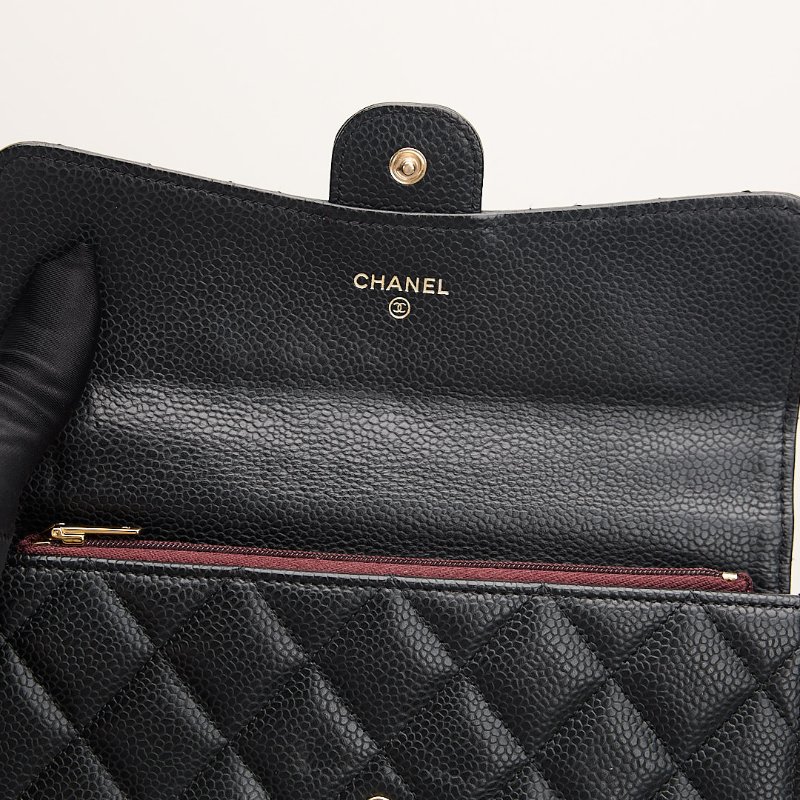 二手Chanel cf長夾/黑金牛-17