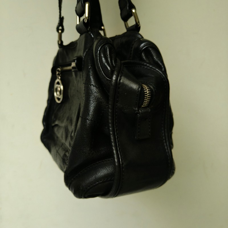 ‼️母親節狂降🫅‼️（原$42800）只到5/10⏰㊣✨CHANEL✨香奈兒 黑色 老香 小香 雙C 雷標 保齡球包 托特包 肩背包/二手包/二手精品🌳二手樹屋🌳-2