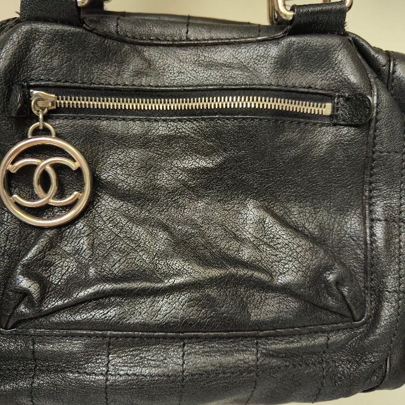 ‼️母親節狂降🫅‼️（原$42800）只到5/10⏰㊣✨CHANEL✨香奈兒 黑色 老香 小香 雙C 雷標 保齡球包 托特包 肩背包/二手包/二手精品🌳二手樹屋🌳-14
