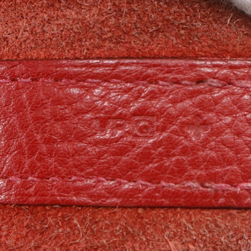 愛馬仕 Picotin Lock GM 手提包，Taurillon Clemence 皮革，2013 年款，紅色/銀色五金，□Q A5 尺寸，皮帶扣，女士款。-18