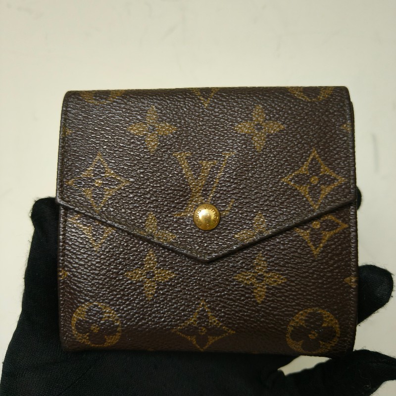 ‼️母親節狂降🫅‼️（原$6800）只到5/10⏰㊣✨Louis Vuitton✨路易威登 LV 老花 釘釦 短夾 皮夾 錢包/二手精品/二手皮夾/保證正品🌳二手樹屋🌳-4