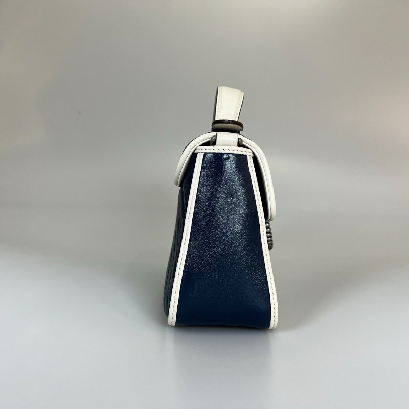 GUCCI 583571 藍拚白MARMONT HANDLE包-2