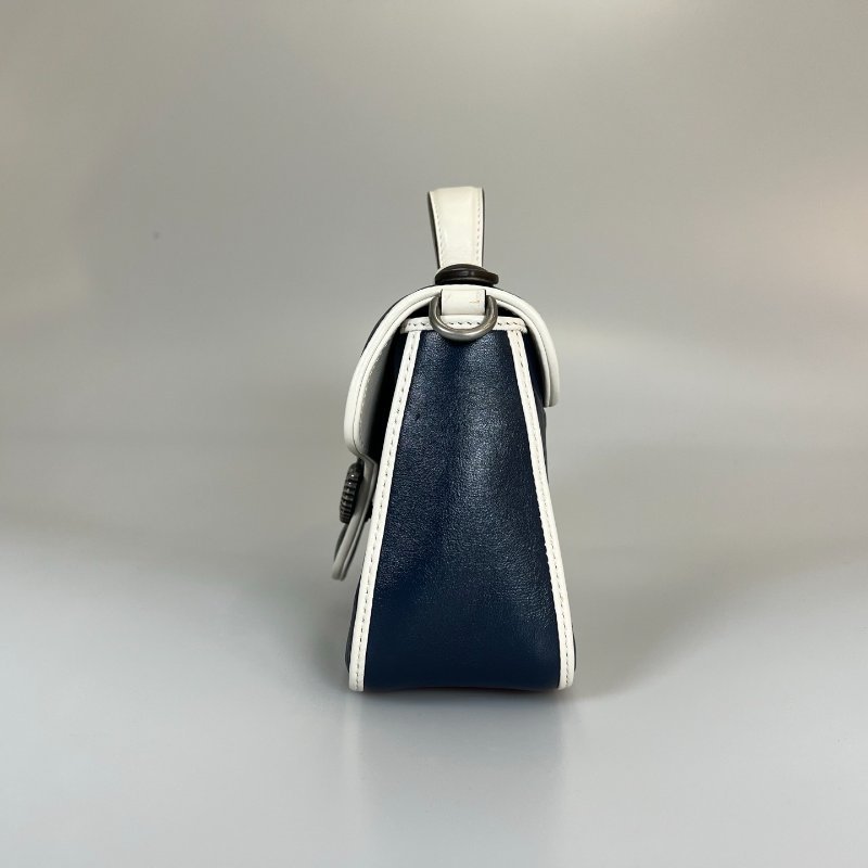 GUCCI 583571 藍拚白MARMONT HANDLE包-3