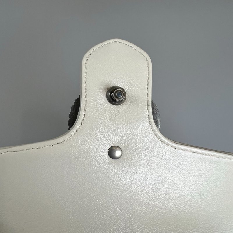 GUCCI 583571 藍拚白MARMONT HANDLE包-9