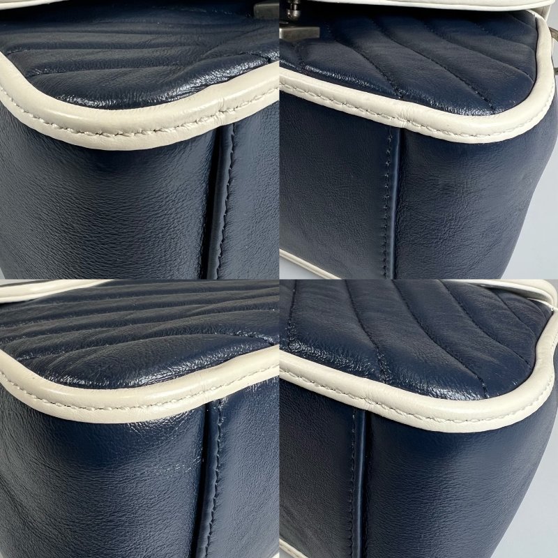 GUCCI 583571 藍拚白MARMONT HANDLE包-10