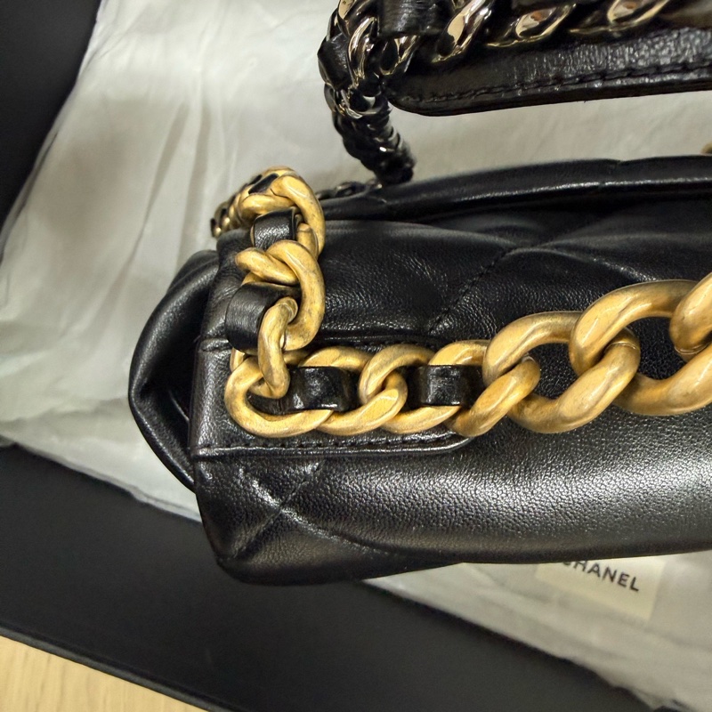 Chanel香奈兒 19bag小號 22年芯片 有盒-7