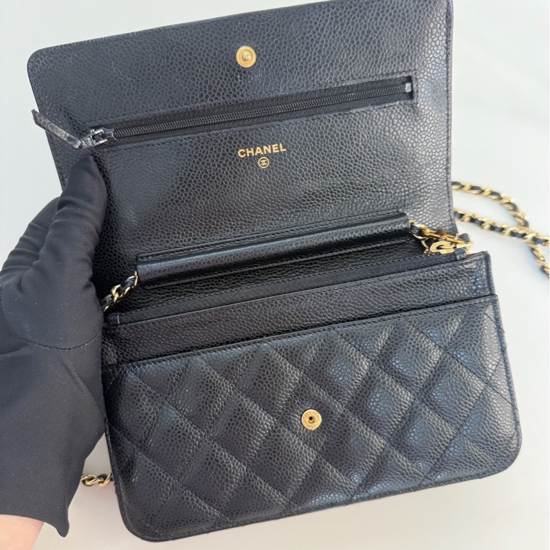 Chanel｜經典款 WOC 金釦-11