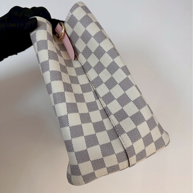 Louis Vuitton｜白棋盤格紋水桶-5