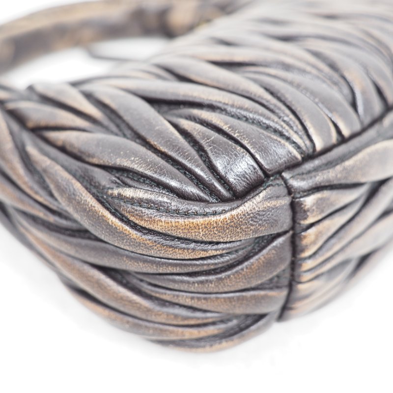 MIU MIU Wander Metalasse hobo bag-7