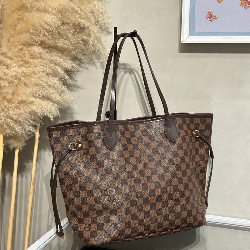 LOUIS VUITTON Neverfull tote - MM棋盤格-2