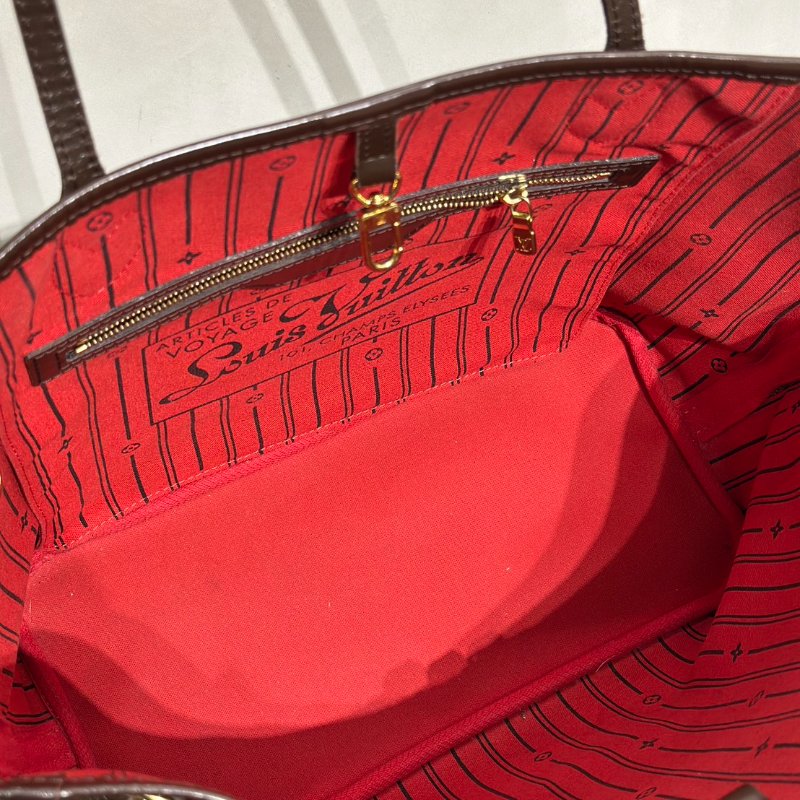 LOUIS VUITTON Neverfull tote - MM棋盤格-6