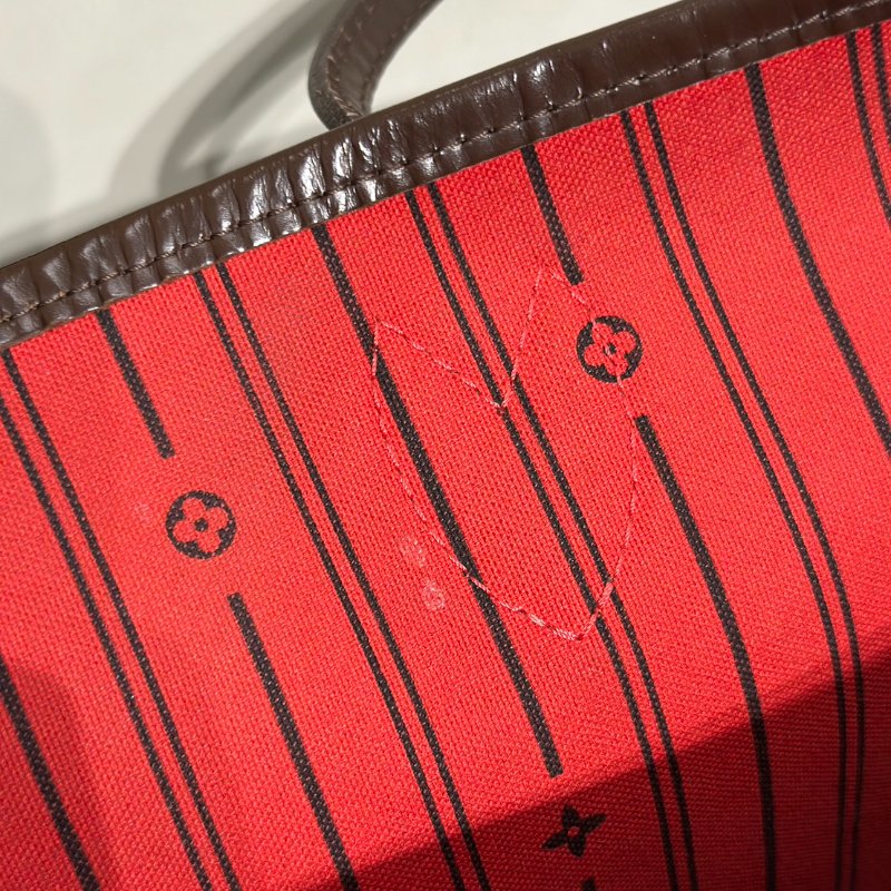 LOUIS VUITTON Neverfull tote - MM棋盤格-11