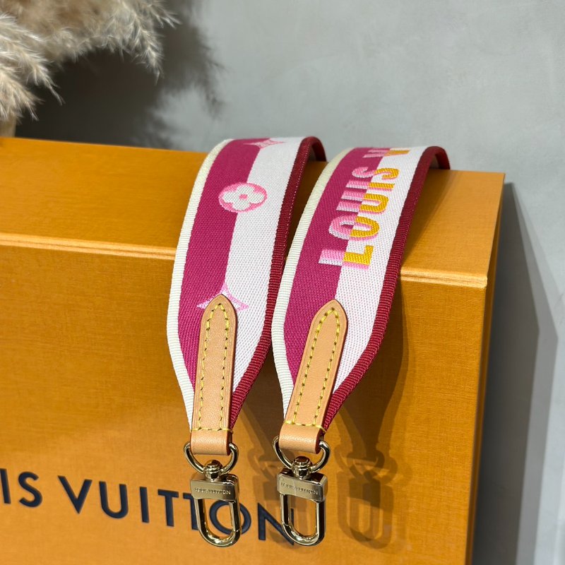 LOUIS VUITTON Diane法棍包 - 紫紅字母背帶-12
