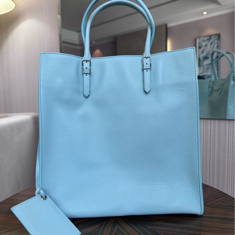 Balenciaga 巴黎世家機車tote包 藍色-1