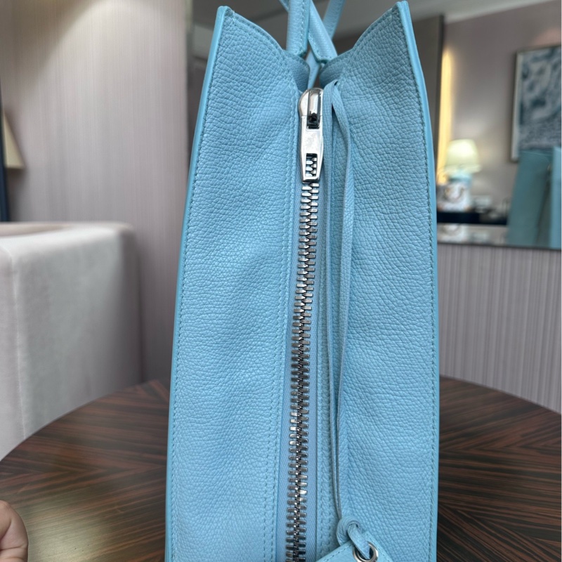 Balenciaga 巴黎世家機車tote包 藍色-2