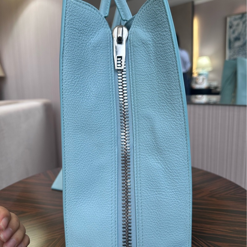 Balenciaga 巴黎世家機車tote包 藍色-4