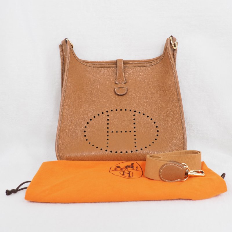 HERMES Evelyne 29 金棕色金扣-15
