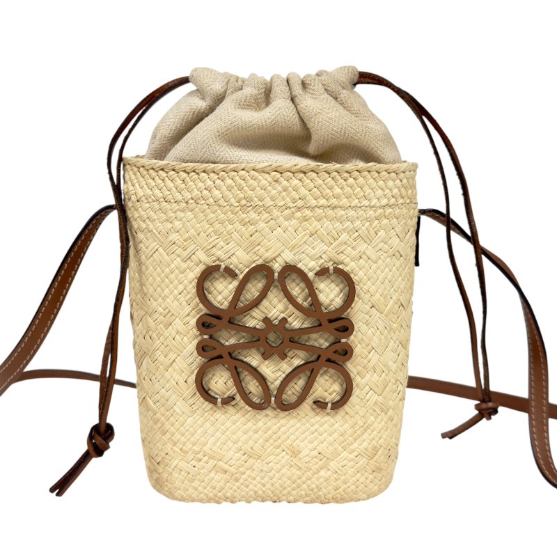LOEWE Anagram 草編 斜揹袋-1