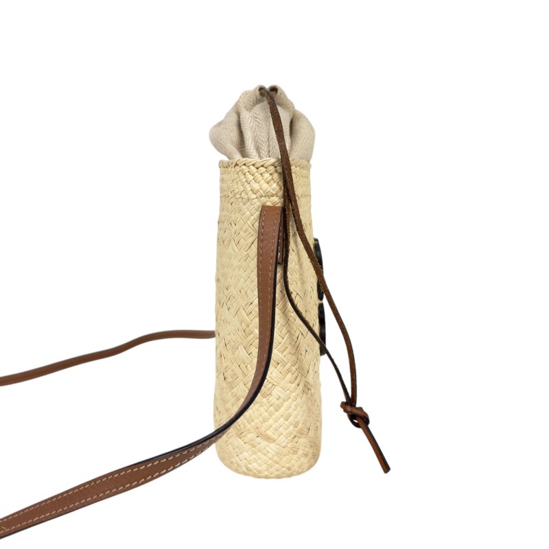 LOEWE Anagram 草編 斜揹袋-3