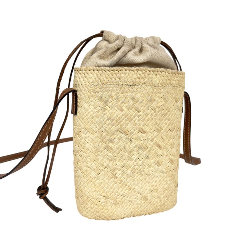 LOEWE Anagram 草編 斜揹袋-5