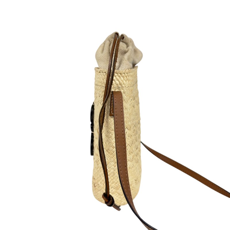 LOEWE Anagram 草編 斜揹袋-7