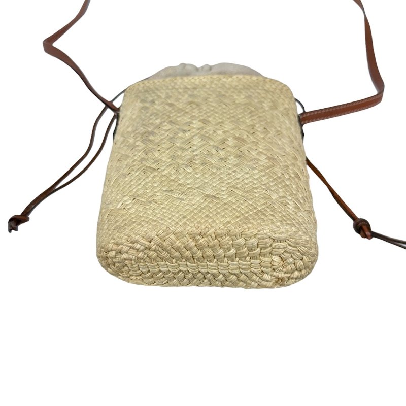 LOEWE Anagram 草編 斜揹袋-9