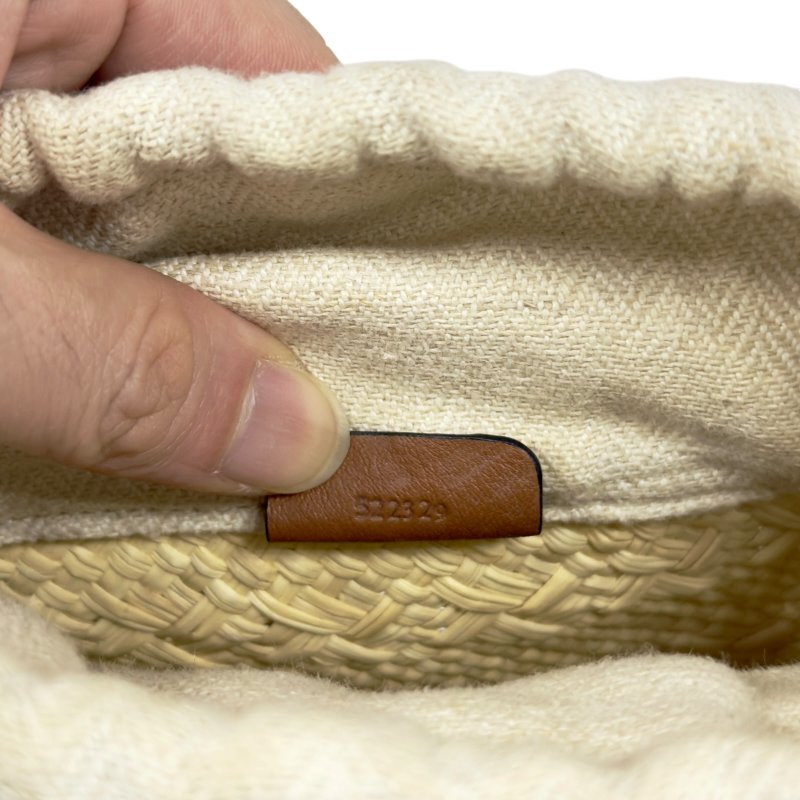 LOEWE Anagram 草編 斜揹袋-16