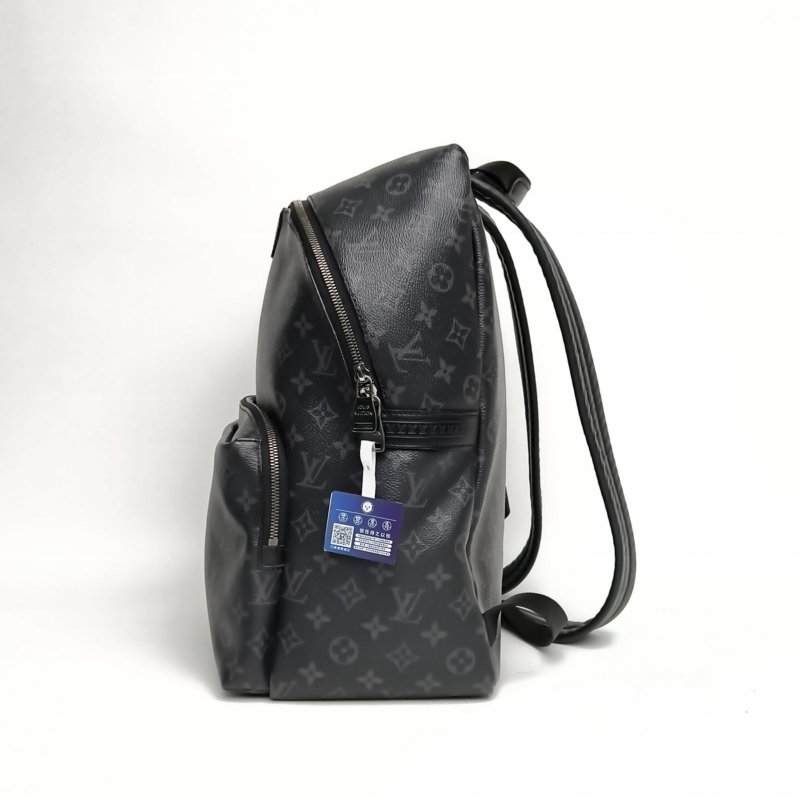 LOUIS VUITTON Discovery雙肩包小號黑色PVC2017肩背包-1
