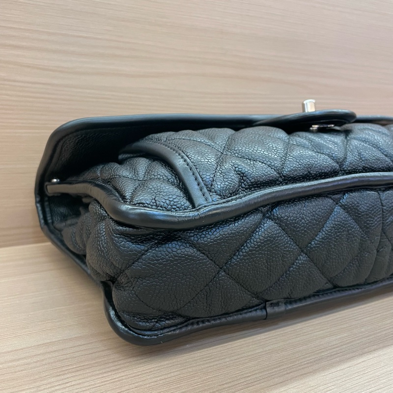 NO:D4 Chanel香奈兒 机场包黑色 荔枝皮 2013年 尺寸30*6*20 可單肩斜挎 無附件-8