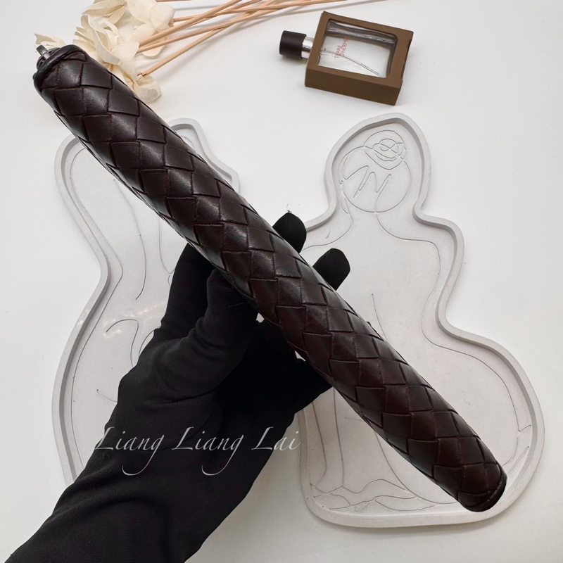BOTTEGA VENETA BV 經典編織小牛皮深咖啡色拉鏈長夾-17