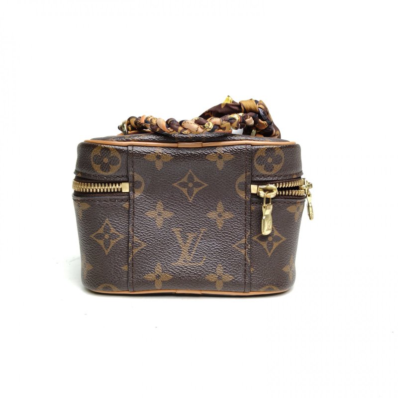 LOUIS VUITTON Nice化妝包Nano14老花PVC晶片肩背包-2