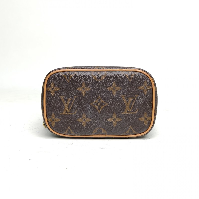 LOUIS VUITTON Nice化妝包Nano14老花PVC晶片肩背包-4