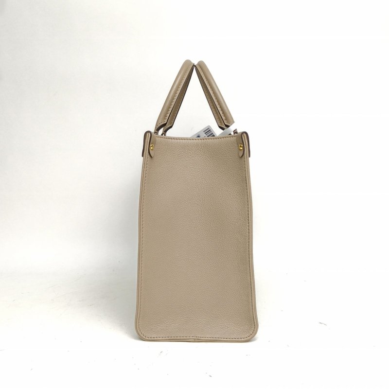 LOUIS VUITTON Onthego中號35大象灰牛皮晶片老花壓紋肩背包-1