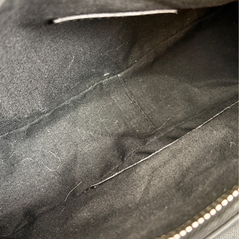 【99新】Balenciaga/巴黎世家 月牙機車包 小號 黑銀 底長22-6