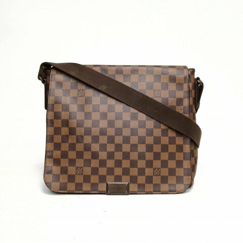 LOUIS VUITTON BROOKLY郵差包棕色棋盤格PVC2012肩背包