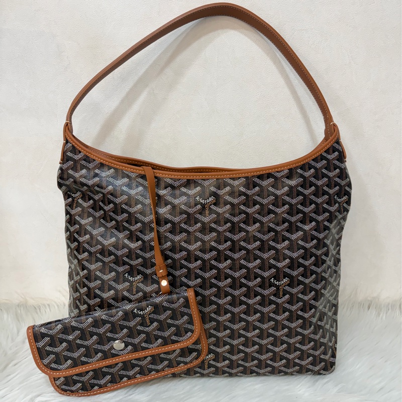 GOYARD Boheme Hobo肩背包 子母包 黑棕 經典款-0