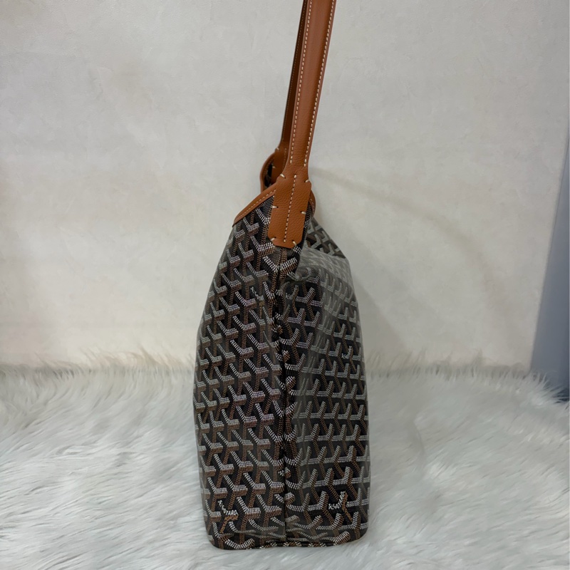 GOYARD Boheme Hobo肩背包 子母包 黑棕 經典款-4