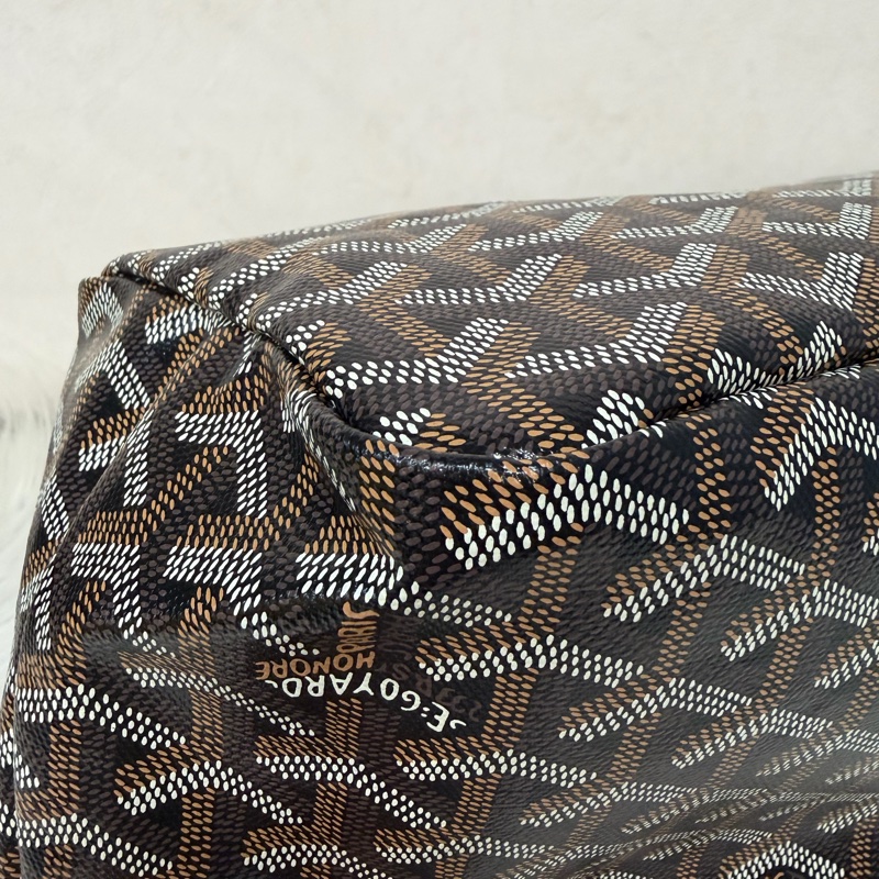 GOYARD Boheme Hobo肩背包 子母包 黑棕 經典款-8