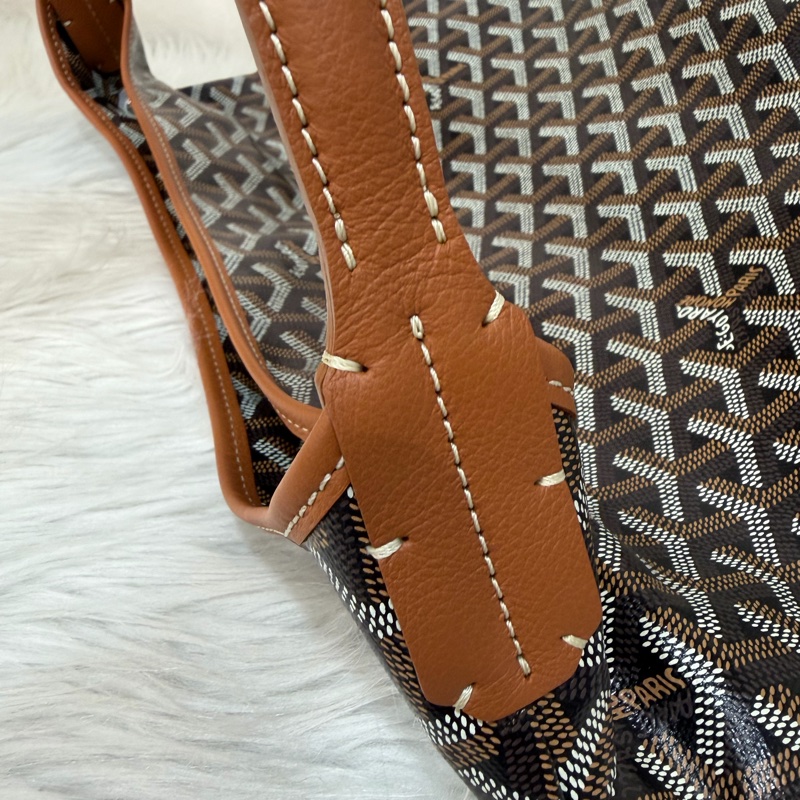 GOYARD Boheme Hobo肩背包 子母包 黑棕 經典款-13