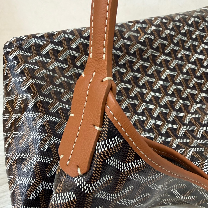 GOYARD Boheme Hobo肩背包 子母包 黑棕 經典款-17