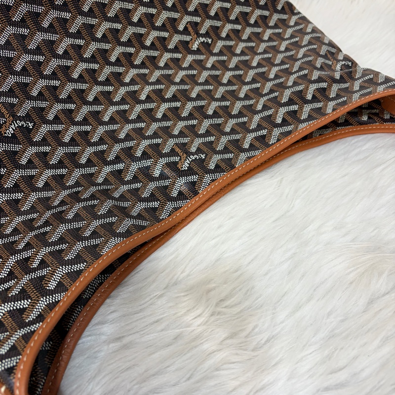 GOYARD Boheme Hobo肩背包 子母包 黑棕 經典款-18