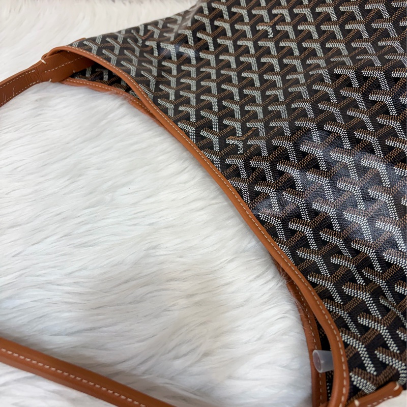 GOYARD Boheme Hobo肩背包 子母包 黑棕 經典款-19