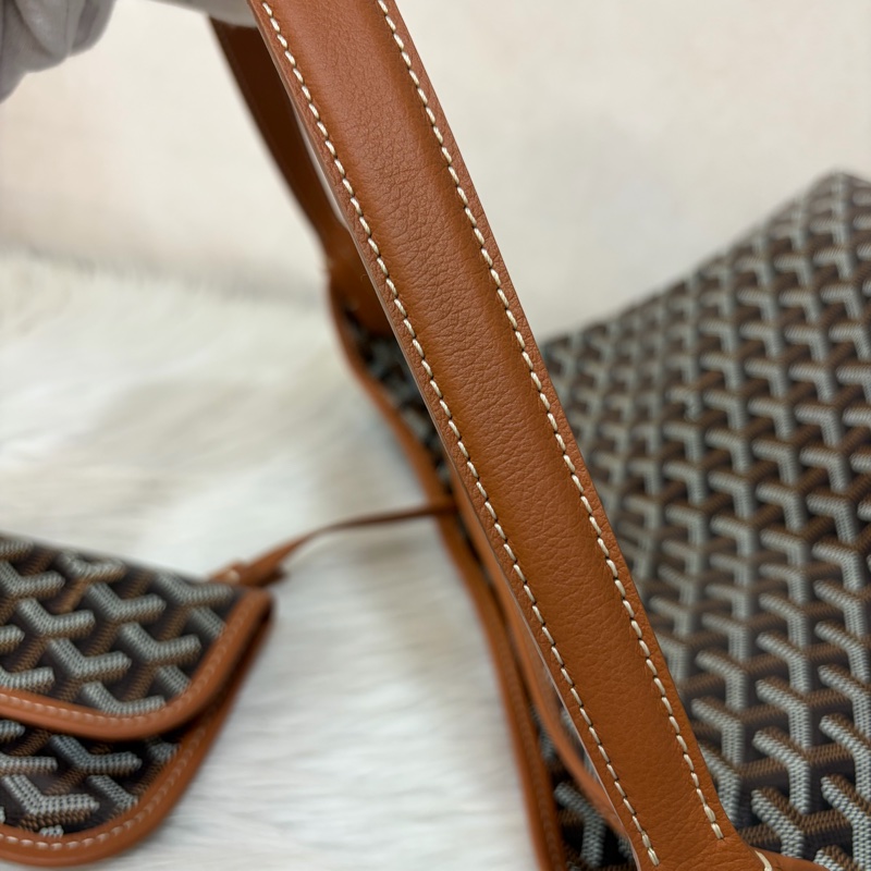 GOYARD Boheme Hobo肩背包 子母包 黑棕 經典款-25