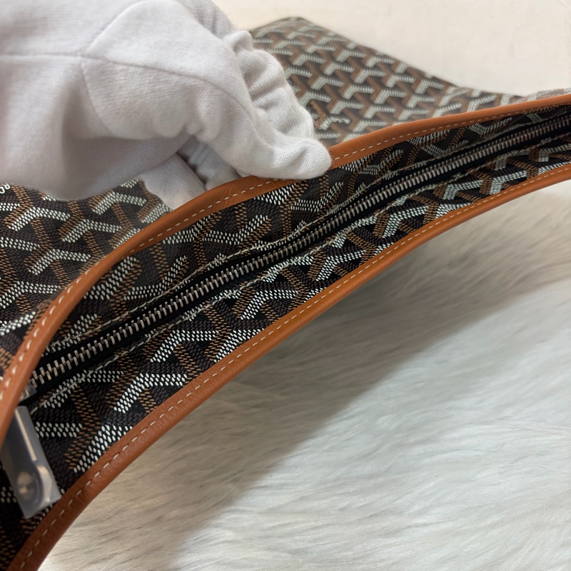 GOYARD Boheme Hobo肩背包 子母包 黑棕 經典款-31